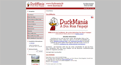 Desktop Screenshot of duckmania.de